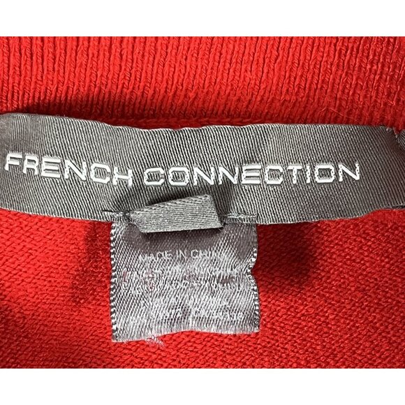 French Connection Cherry Red Cowl Neck Sweater Size Small - Picture 3 of 5